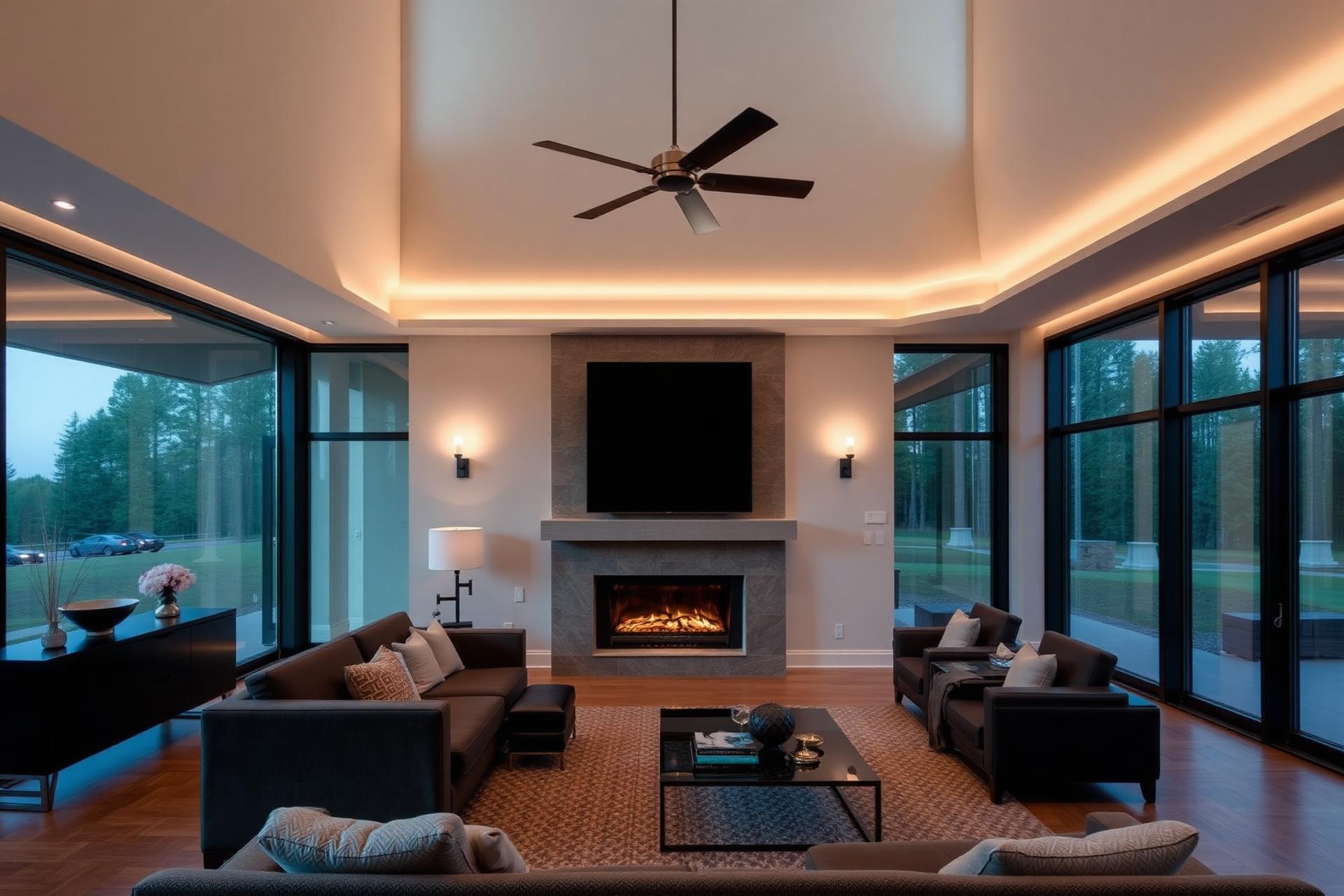Interior de imóvel premium para aluguel